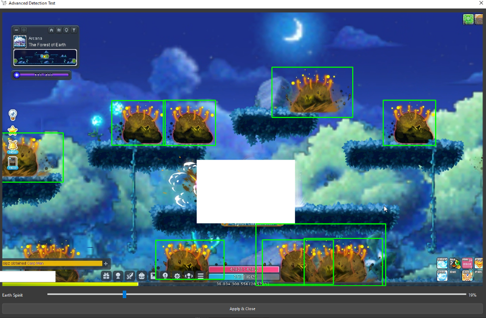 Detection test result